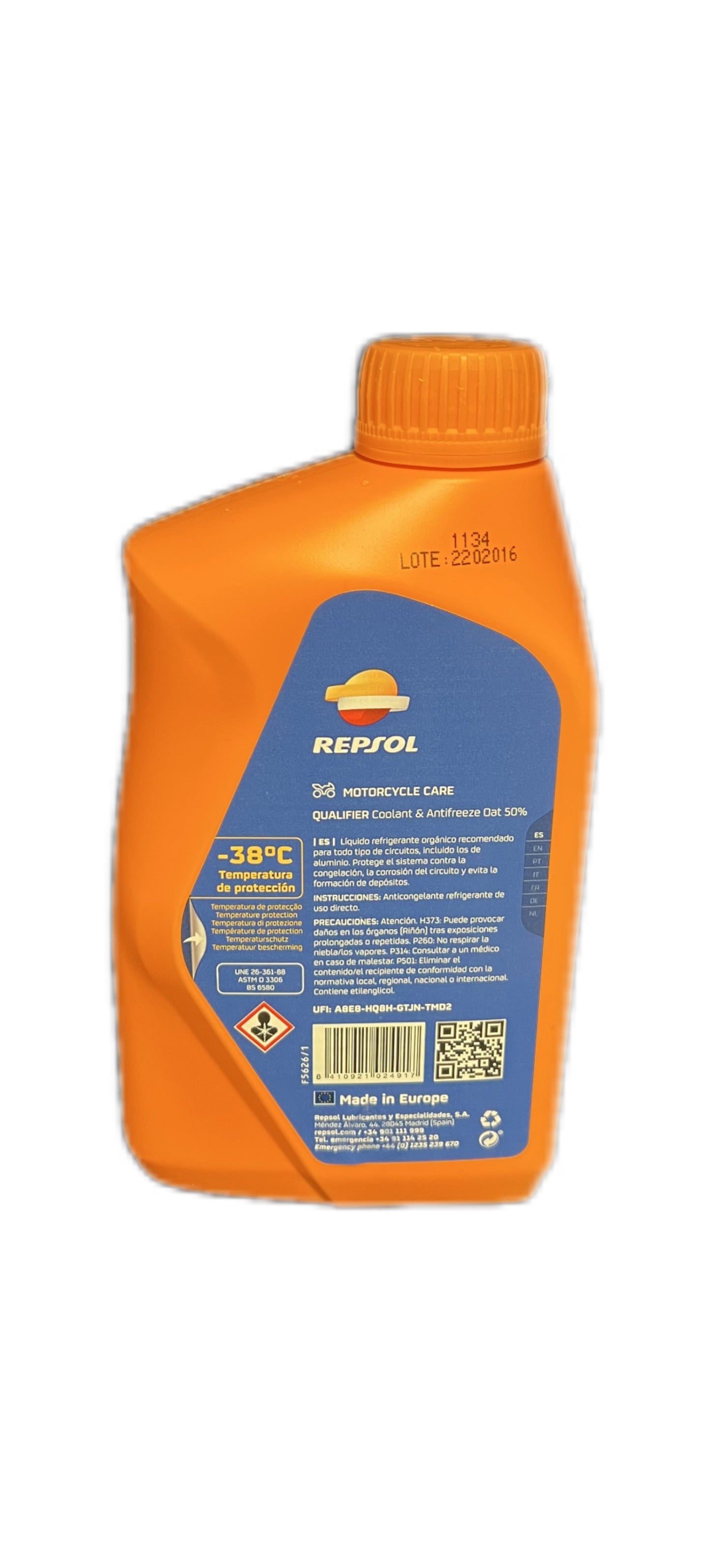 Liquide de refroidissement -38°c